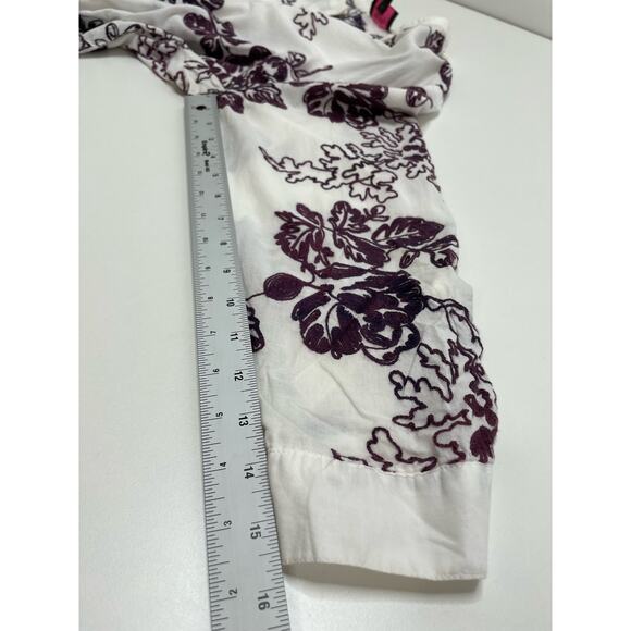 For Cynthia Beach Wear Cover Up‎ Plus 1X Embroidered Cotton Floral Pool Resort - Picture 11 of 11